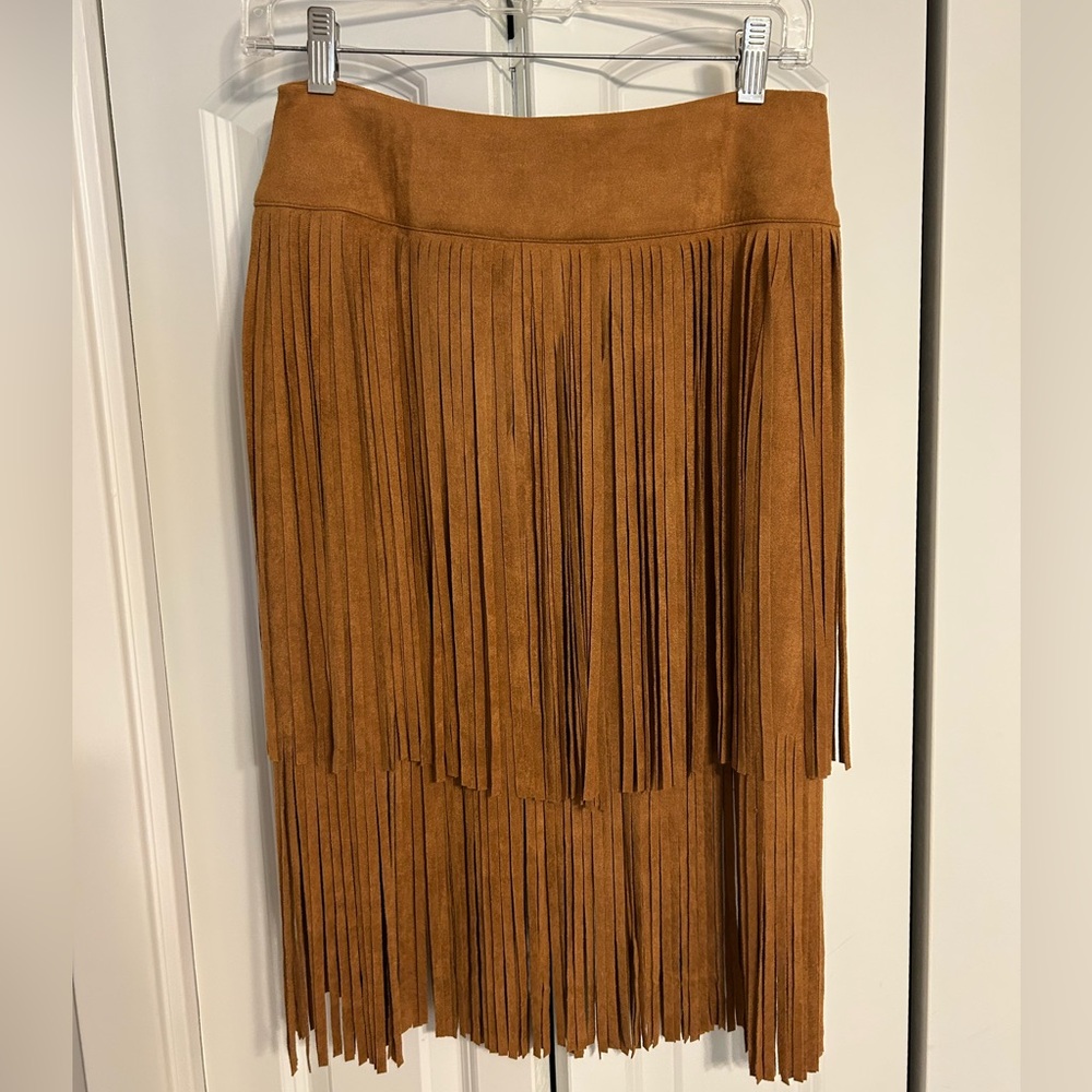 Western style fringe skirt